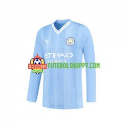 Camisola Homem Manchester City Principais Equipamento 2023-2024 Manga Comprida