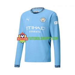 Camisola Homem Manchester City Principais Equipamento 2024-2025 Manga Comprida
