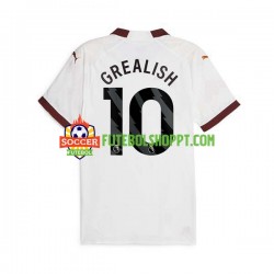 Camisola Homem Manchester City Jack Grealish 10 Alternativa Equipamento 2023-2024 Manga Curta