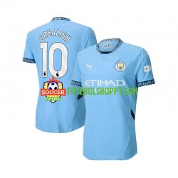 Camisola Homem Manchester City Jack Grealish 10 Principais Equipamento 2024-2025 Manga Curta
