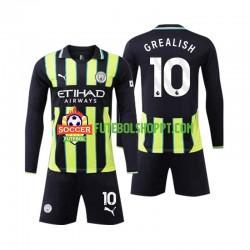 Camisola Júnior Manchester City Jack Grealish 10 Alternativa Equipamento 2024-2025 Manga Comprida