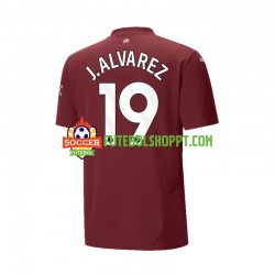 Camisola Homem Manchester City Julian Alvarez 19 Terceiro Equipamento 2024-2025 Manga Curta
