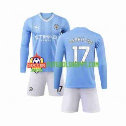 Camisola Júnior Manchester City Kevin De Bruyne 17 Principais Equipamento 2023-2024 Manga Comprida Camisola Júnior Manchester City Kevin De Bruyne 17 Principais Equipamento 2023-2024 Manga Comprida