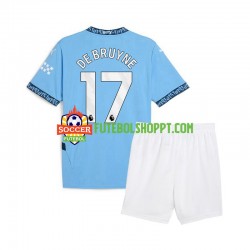 Camisola Júnior Manchester City Kevin De Bruyne 17 Principais Equipamento 2024-2025 Manga Curta Camisola Júnior Manchester City Kevin De Bruyne 17 Principais Equipamento 2024-2025 Manga Curta
