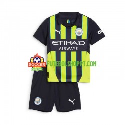 Camisola Júnior Manchester City Alternativa Equipamento 2024-2025 Manga Curta Camisola Júnior Manchester City Alternativa Equipamento 2024-2025 Manga Curta