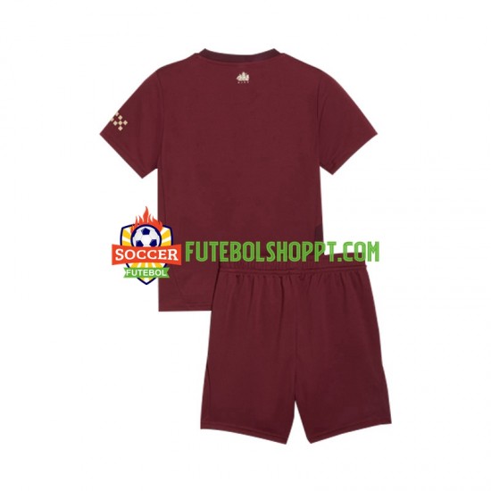 Camisola Júnior Manchester City Terceiro Equipamento 2024-2025 Manga Curta