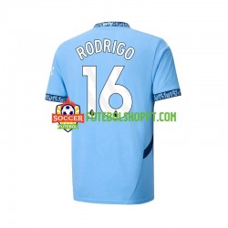Camisola Homem Manchester City RODRIGO 16 Principais Equipamento 2024-2025 Manga Curta