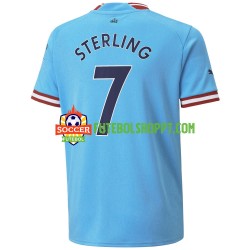 Camisola Homem Manchester City Sterling 7 Principais Equipamento 2022-2023 Manga Curta