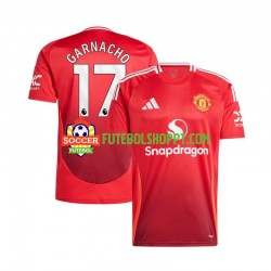 Camisola Homem Manchester United Alejandro Garnacho 17 Principais Equipamento 2024-2025 Manga Curta