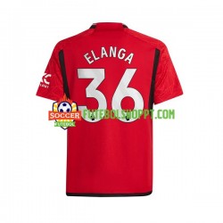 Camisola Homem Manchester United Anthony Elanga 36 Principais Equipamento 2023-2024 Manga Curta