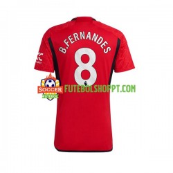 Camisola Homem Manchester United B.Fernandes 8 Principais Equipamento 2023-2024 Manga Curta