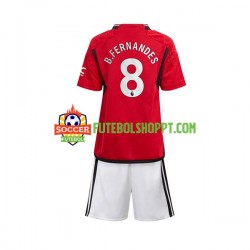 Camisola Júnior Manchester United B.Fernandes 8 Principais Equipamento 2023-2024 Manga Curta