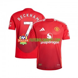 Camisola Homem Manchester United Beckham 7 Principais Equipamento 2024-2025 Manga Curta Camisola Homem Manchester United Beckham 7 Principais Equipamento 2024-2025 Manga Curta