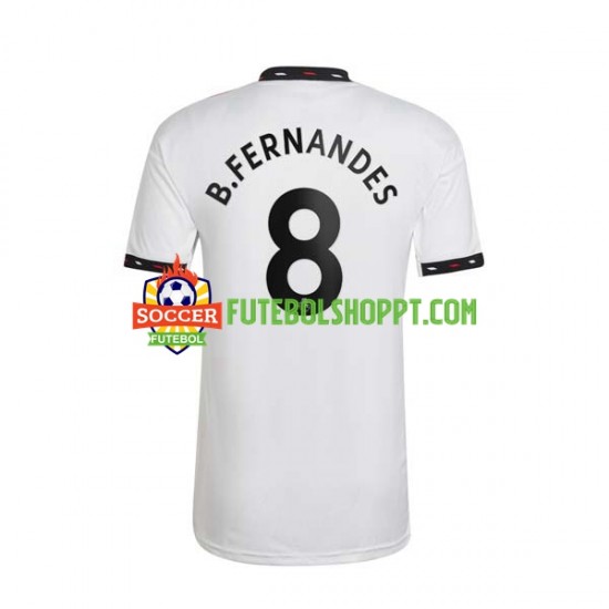 Camisola Homem Manchester United Bruno Fernandes 8 Alternativa Equipamento 2022-2023 Manga Curta