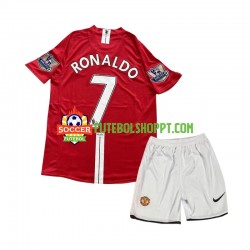 Camisola Júnior Manchester United Cristiano Ronaldo 7 2007 Retro Principais Equipamento Manga Curta