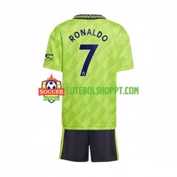 Camisola Júnior Manchester United Cristiano Ronaldo 7 Terceiro Equipamento 2022-2023 Manga Curta