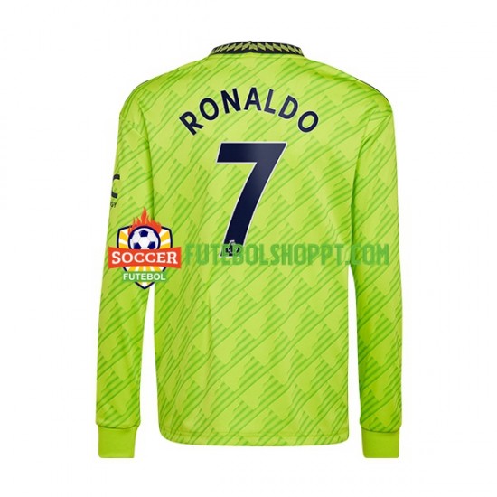 Camisola Homem Manchester United Cristiano Ronaldo Terceiro Equipamento 2022-2023 Manga Comprida