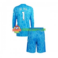 Camisola Júnior Manchester United DE GEA 1 Guarda-redes Principais Equipamento 2022-2023 Manga Comprida