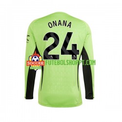 Camisola Homem Manchester United Andre Onana 24 Guarda-redes Principais Equipamento 2023-2024 Manga Comprida