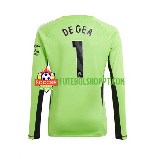 Camisola Homem Manchester United De Gea 1 Guarda-redes Principais Equipamento 2023-2024 Manga Comprida