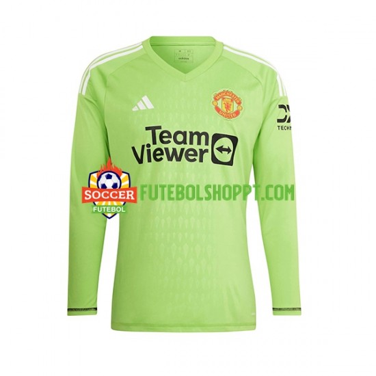Camisola Homem Manchester United Guarda-redes Principais Equipamento 2023-2024 Manga Comprida