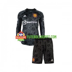 Camisola Júnior Manchester United Guarda-redes Alternativa Equipamento 2022-2023 Manga Comprida