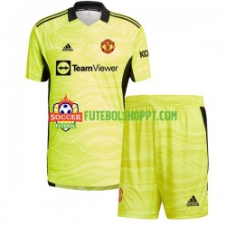 Camisola Júnior Manchester United Guarda-redes Principais Equipamento 2021-2022 Manga Curta