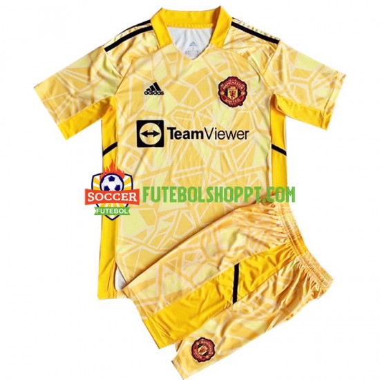 Camisola Júnior Manchester United Guarda-redes Principais Equipamento 2022-2023 Manga Curta