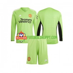 Camisola Júnior Manchester United Guarda-redes Principais Equipamento 2023-2024 Manga Comprida