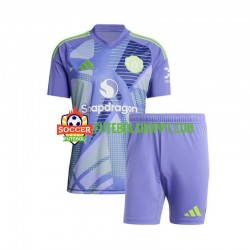 Camisola Júnior Manchester United Guarda-redes Principais Equipamento 2024-2025 Manga Curta