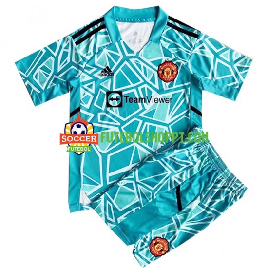 Camisola Júnior Manchester United Guarda-redes Terceiro Equipamento 2022-2023 Manga Curta
