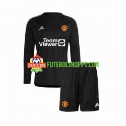 Camisola Júnior Manchester United Guarda-redes Terceiro Equipamento 2023-2024 Manga Comprida