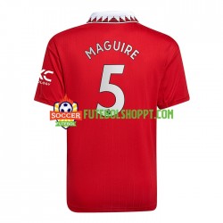 Camisola Homem Manchester United Harry Maguire 5 Principais Equipamento 2022-2023 Manga Curta