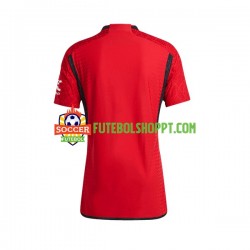Camisola Mulher Manchester United Principais Equipamento 2023-2024 Manga Curta