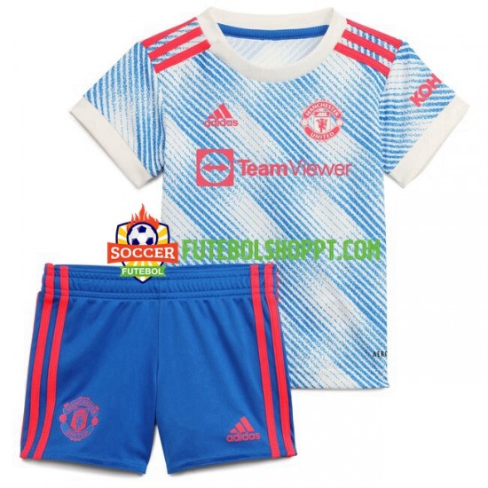 Camisola Júnior Manchester United Alternativa Equipamento 2021-2022 Manga Curta