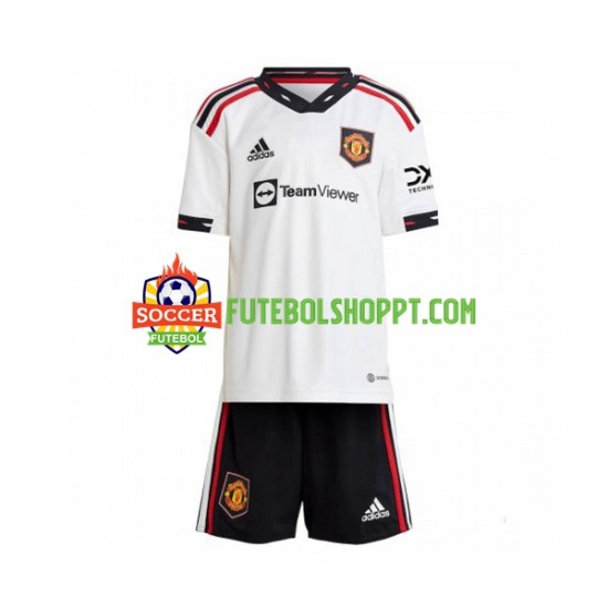 Camisola Júnior Manchester United Alternativa Equipamento 2022-2023 Manga Curta