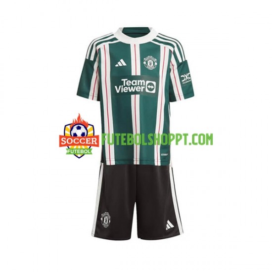 Camisola Júnior Manchester United Alternativa Equipamento 2023-2024 Manga Curta