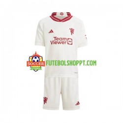 Camisola Júnior Manchester United Terceiro Equipamento 2023-2024 Manga Curta