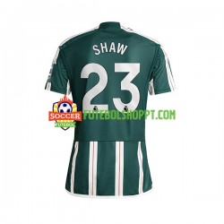 Camisola Homem Manchester United Luke Shaw 23 Alternativa Equipamento 2023-2024 Manga Curta