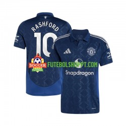 Camisola Homem Manchester United Marcus Rashford 10 Alternativa Equipamento 2024-2025 Manga Curta