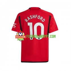 Camisola Homem Manchester United Marcus Rashford 10 Principais Equipamento 2023-2024 Manga Curta