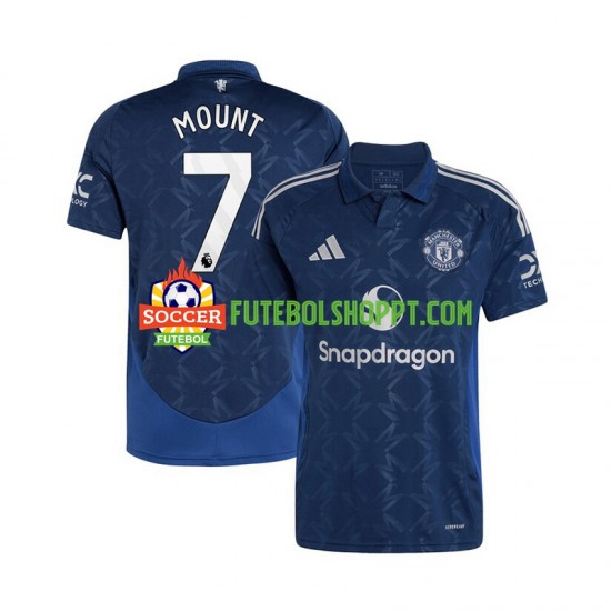 Camisola Homem Manchester United Mason Mount 7 Alternativa Equipamento 2024-2025 Manga Curta