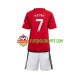 Camisola Júnior Manchester United Mount 7 Principais Equipamento 2023-2024 Manga Curta