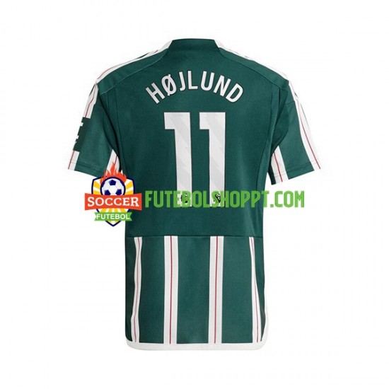 Camisola Homem Manchester United Rasmus Hojlund 11 Alternativa Equipamento 2023-2024 Manga Curta