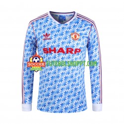 Camisola Homem Manchester United 1992 Retro Principais Equipamento Manga Comprida
