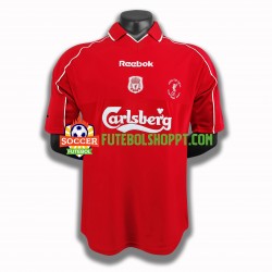 Camisola Homem Manchester United 2000-2001 Retro Principais Equipamento Manga Curta