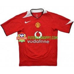 Camisola Homem Manchester United Retro Principais Equipamento 2004-2006 Manga Curta