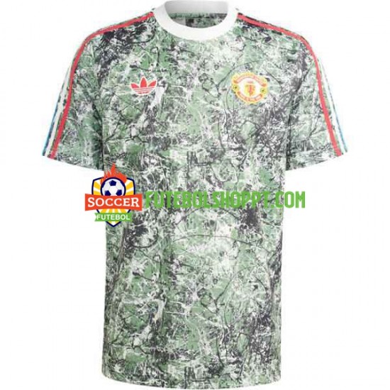Camisola Homem Manchester United Stone Roses Principais Equipamento 2023-2024 Manga Curta