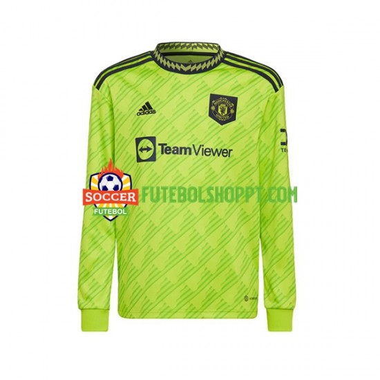 Camisola Homem Manchester United Terceiro Equipamento 2022-2023 Manga Comprida