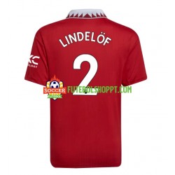 Camisola Homem Manchester United Victor Lindelof 2 Principais Equipamento 2022-2023 Manga Curta